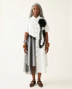 Audacious Mesh Layered Maxi Dress