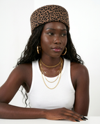 Audacious Leopard Print Wool Fedoras Hat