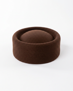 Grounded Wool Felt Pillbox Hat