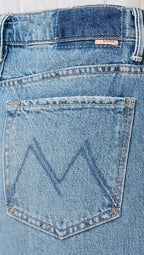 Fringe Half Pipe Button Sneak Jeans