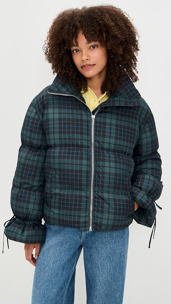Plaid Puffer Jacket
