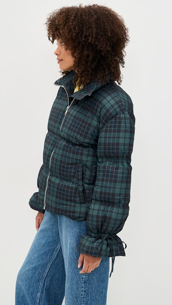 Plaid Puffer Jacket