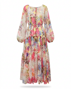 Wanderlust Chiffon Tiered Maxi Dress