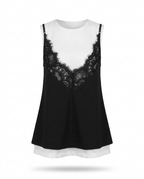 Divine Patchwork Lace Mini Dress