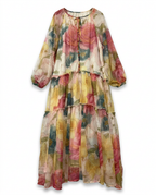Wanderlust Chiffon Tiered Maxi Dress