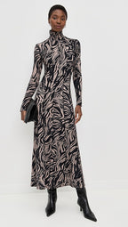 Mabel Dress in Marble Jersey