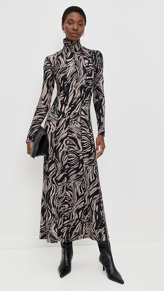 Mabel Dress in Marble Jersey
