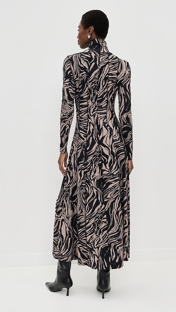 Mabel Dress in Marble Jersey