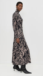 Mabel Dress in Marble Jersey