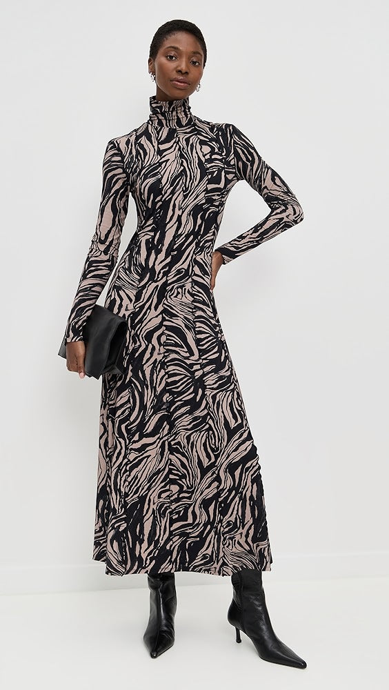 Mabel Dress in Marble Jersey