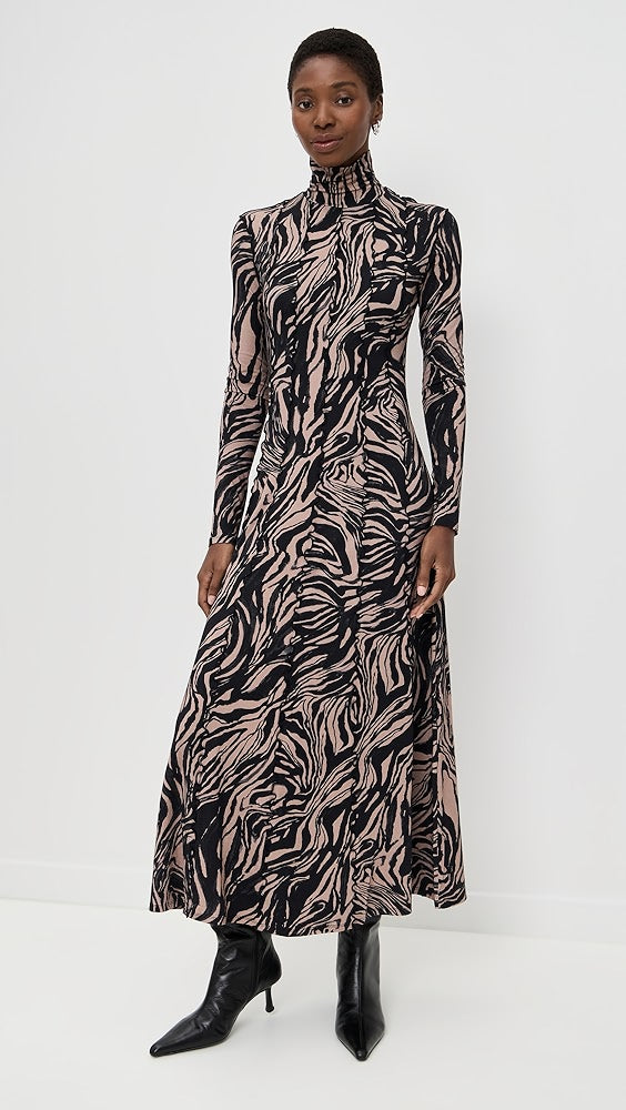 Mabel Dress in Marble Jersey