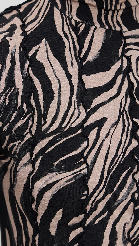 Mabel Dress in Marble Jersey