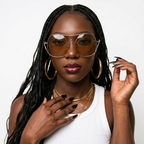 Audacious Metal Oval Sunglasses