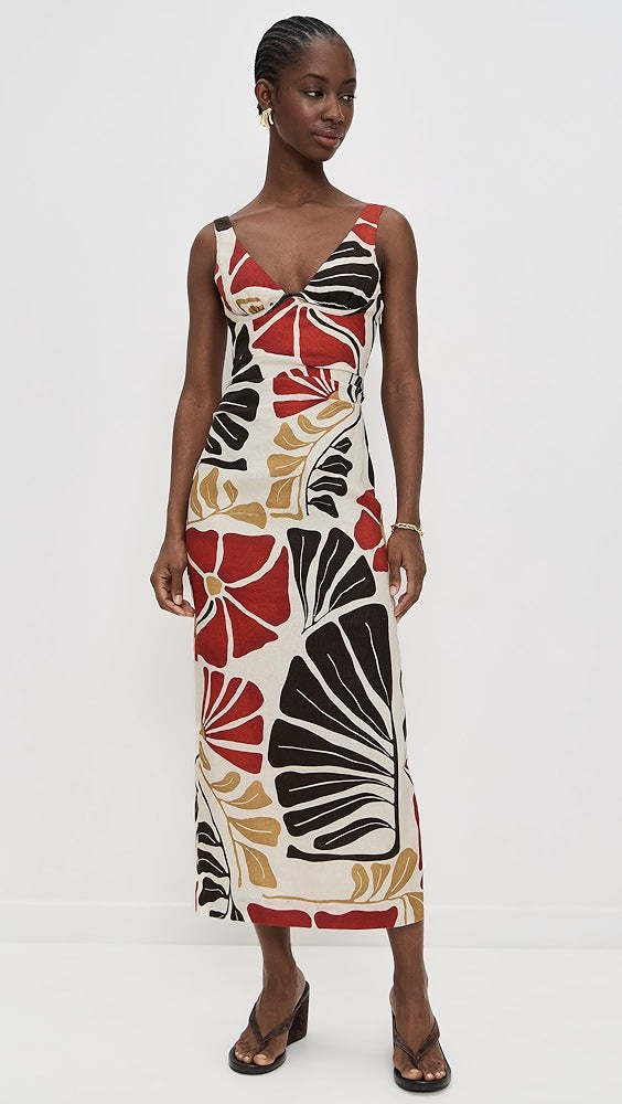 Julietta Balconette Midi Dress
