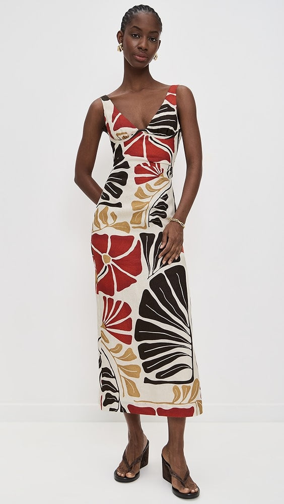 Julietta Balconette Midi Dress