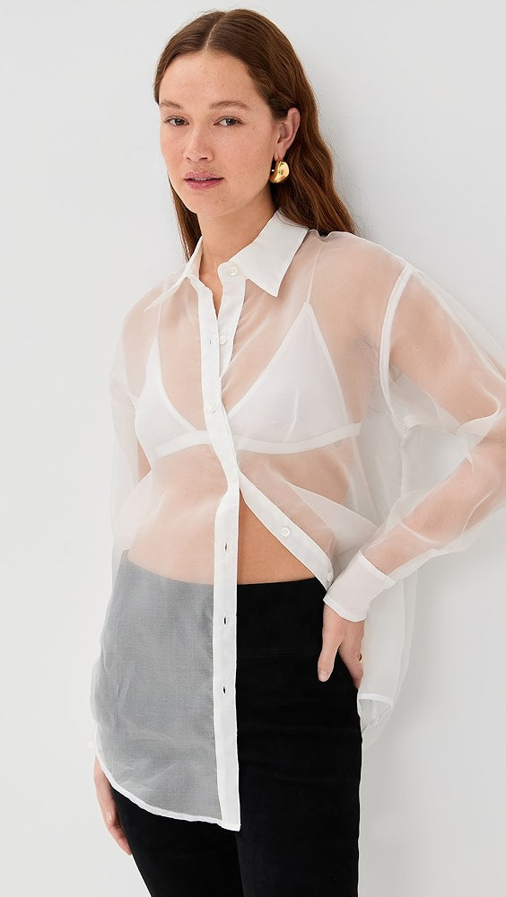 Oversized Silk Shirt