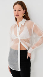 Oversized Silk Shirt