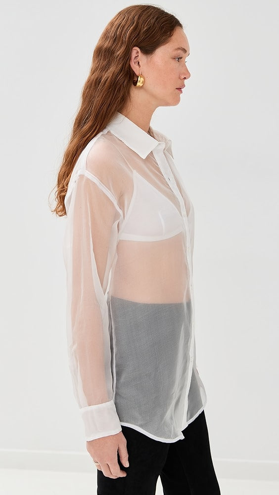 Oversized Silk Shirt