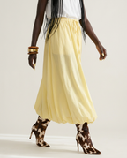 Radiant A-Line Polyester Maxi Skirt
