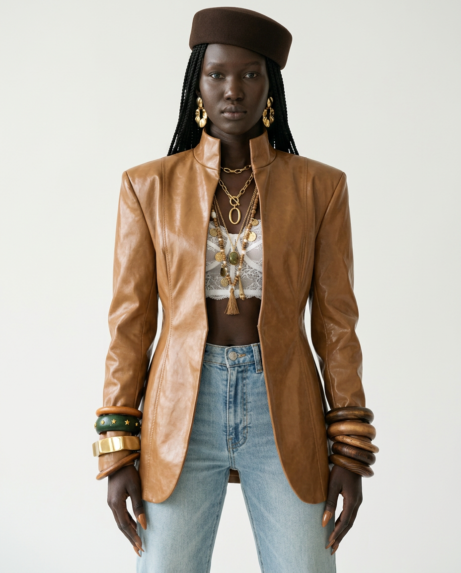 Powerful Hollow Out Blazer