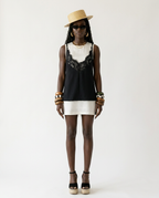 Divine Patchwork Lace Mini Dress