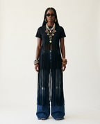 Wild Heart Fringe Cotton T-Shirt