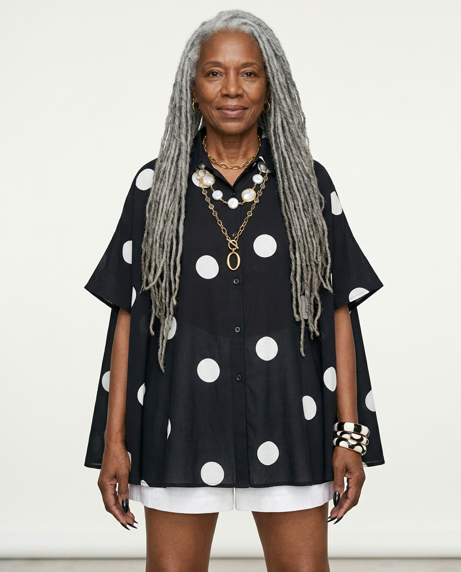 Free Spirit Polka Dot Blouse