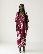 Sovereign Printed Silk Oversized Kaftan