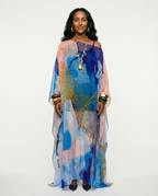 Boundless Tulle Printed Kaftan