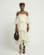 Ethereal Tiered Mesh Maxi Dress