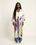 Vibrant Tie-Dye Bohemian Kimono