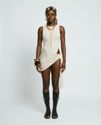 Radiant Knitted Lace-Up One-Piece
