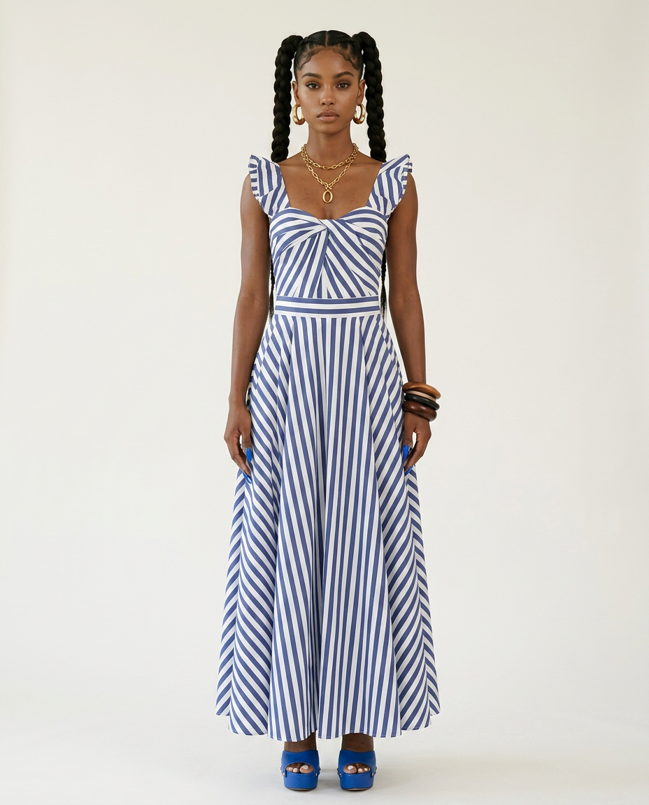 Radiant Striped One-Piece Swimsuit