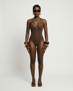 Daring Lace Halter Bodysuit