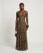 Fierce Leopard Print Maxi Dress