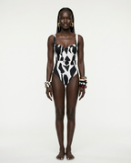 Fierce Abstract Printed Bikini Set