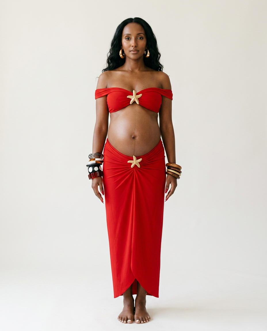 Radiant Gold Starfish Bikini Set