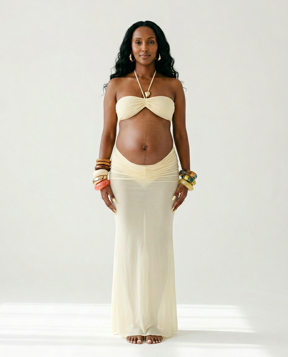 Divine Ruched Cover Up Bikini Set