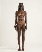 Fearless Cutout Printed Swimsuit
