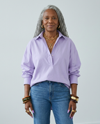 Elegant Loose Button Blouse