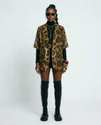 Fierce Leopard Print Blazer