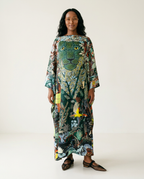 Limitless Twill Silk Printed Kaftan