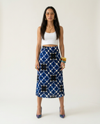 Free Spirit Printed Pleated A-Line Skirt