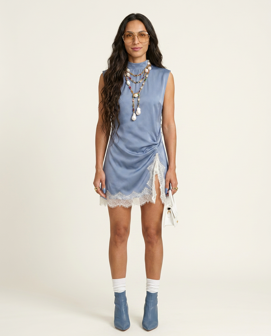 Graceful Lace Mini Dress