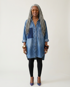 Wanderlust Patchwork Denim Shirt
