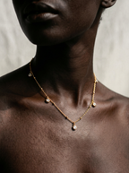 Vibrant Gold Crystal Statement Necklace