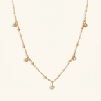 Vibrant Gold Crystal Statement Necklace