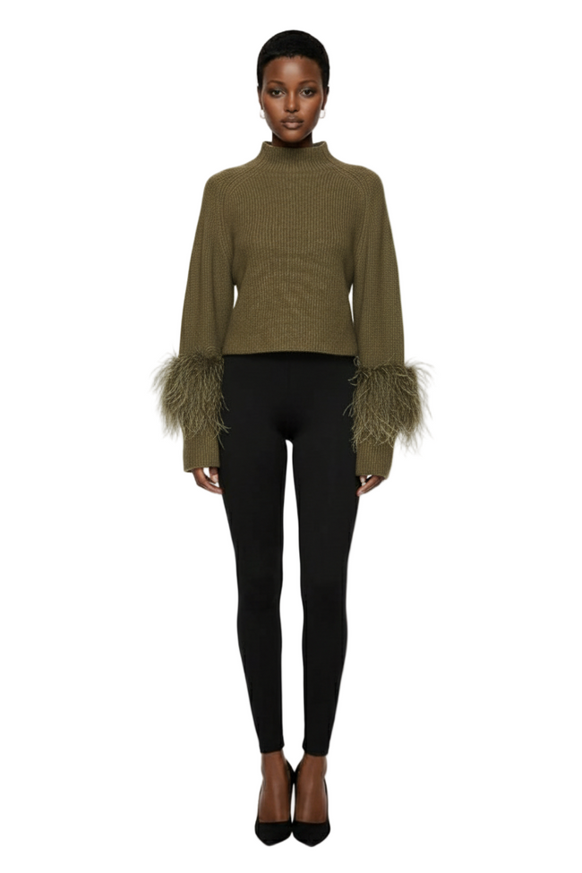 x REVOLVE Mock Neck Sweater Hover Image