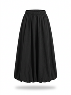 Radiant A-Line Polyester Maxi Skirt