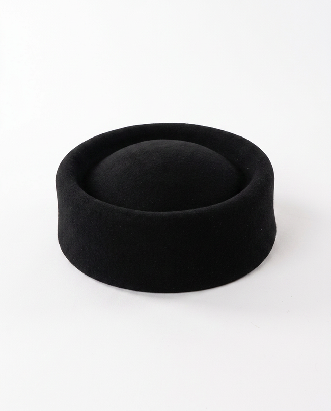 Elegance Felt Wool Pillbox Hat Hover Image